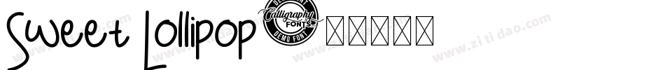 Sweet Lollipop字体转换
